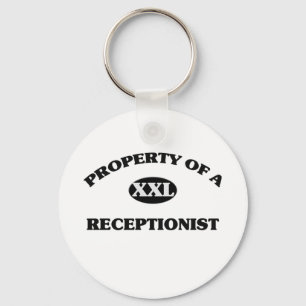 Egendom av en RECEPTIONIST Nyckelring