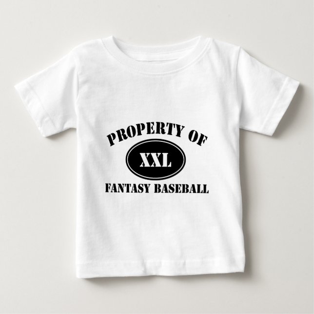 Egendom av fantasibaseball t shirt (Framsida)