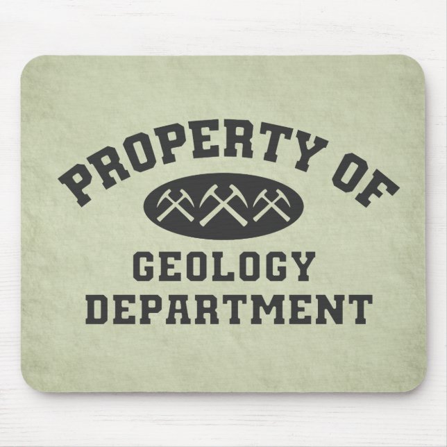 Egendom av geologiavdelningen musmatta (Framsidan)