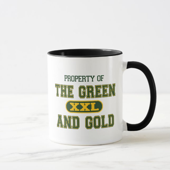 Egendom av grönten och Gold1en Mugg (Höger)
