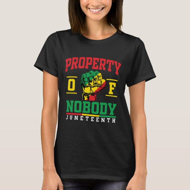Egendom av ingen Junetonde1 T Shirt (Framsida)