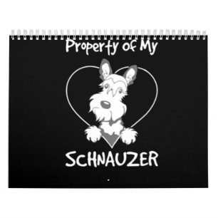 Egendom av min Schnauzer Kalender