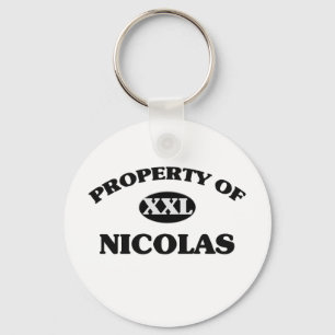 Egendom av NICOLAS Nyckelring