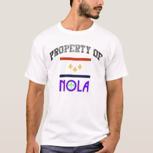 EGENDOM AV NOLA NEW ORLEANS GRAFISKA LOUISIANA TRÖJA