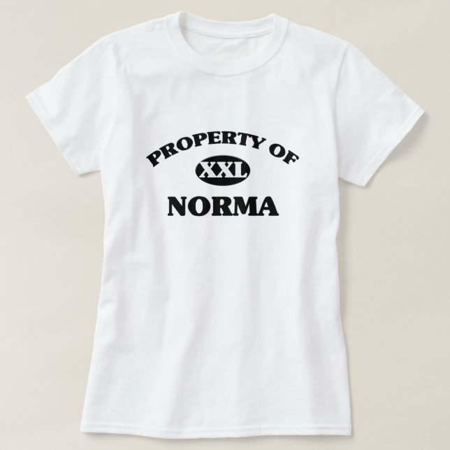 Egendom av NORMA T Shirt (Design framsida)