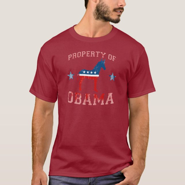 EGENDOM AV OBAMA Vintage.png T-shirt (Framsida)