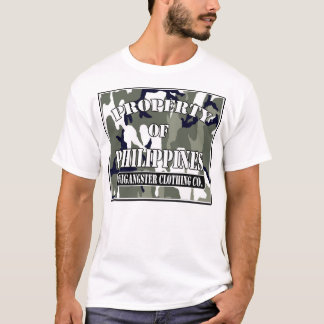 egendom av philippines (anpassningsbar) t-shirt