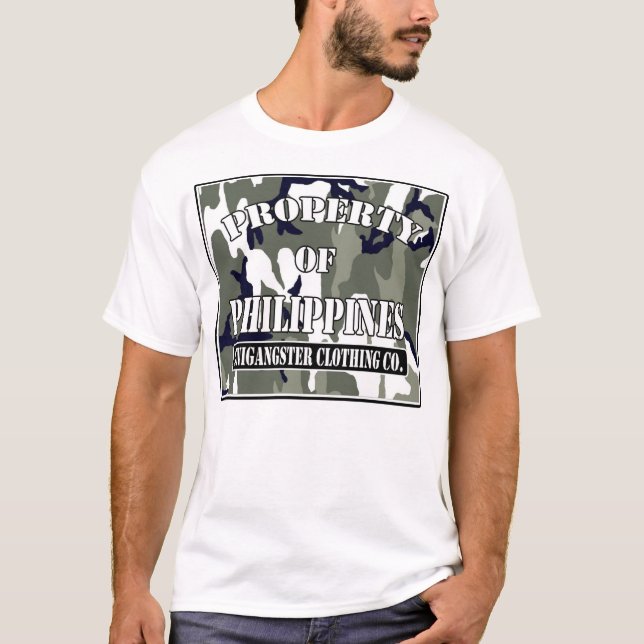 egendom av philippines (anpassningsbar) t-shirt (Framsida)