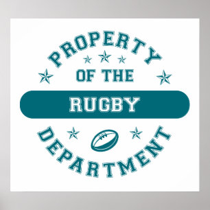 Egendom av Rugbyavdelningen Poster