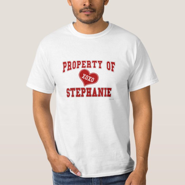 Egendom av Stephanie T-shirt (Framsida)