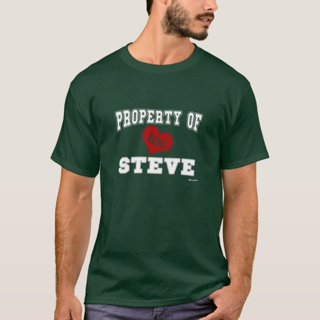 Egendom av Steve T-shirt (Framsida)