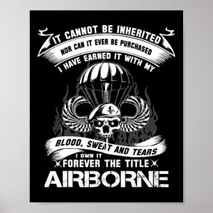 Egendom för Skogsvaktarn i den flygburna armén Poster