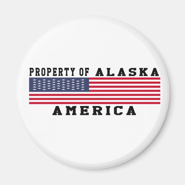 Egendom i Alaska Magnet (Framsidan)