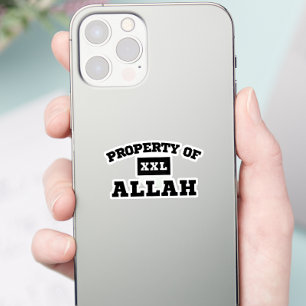 Egendom i Allah Modern Muslim Islamic Klistermärken