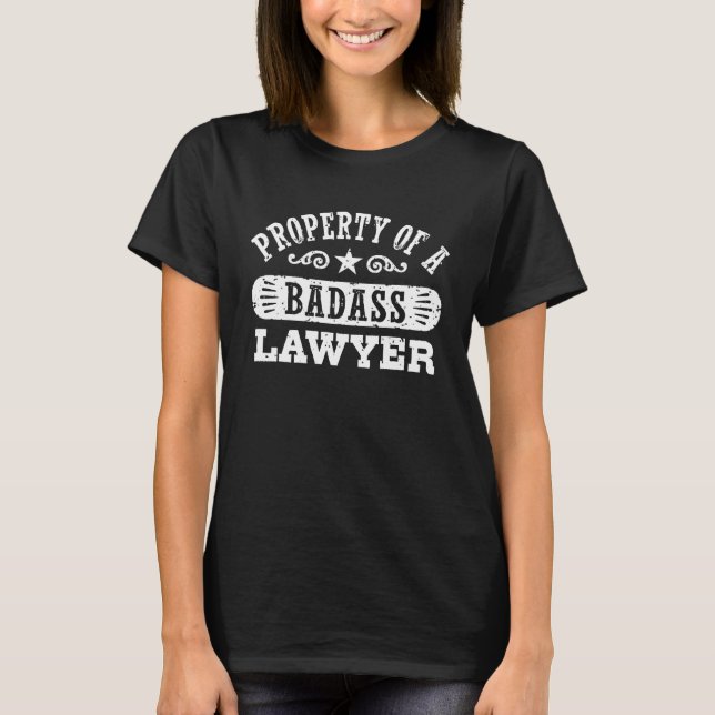 Egendom i Badass Lawyer T-shirt (Framsida)