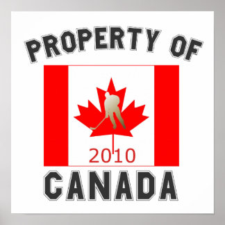 Egendom i Canada Souvenir Canadian Hockey Flagga Poster