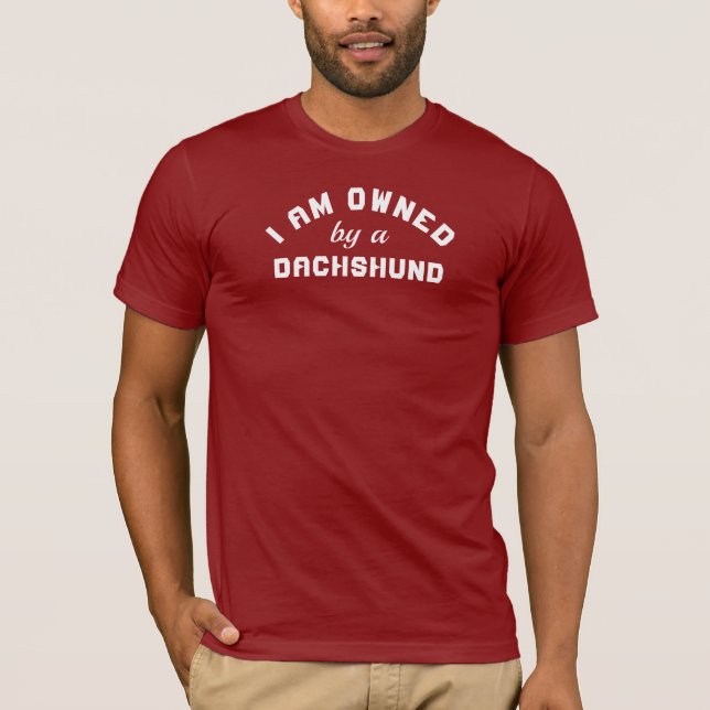 Egendom i Dachshund T Shirt (Framsida)