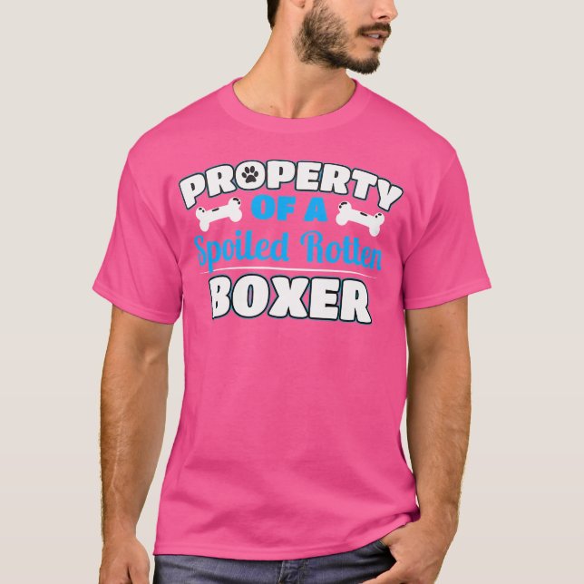 Egendom i en förstörd Rotten Boxer T Shirt (Framsida)