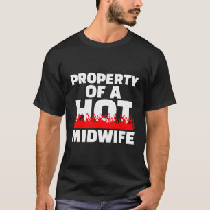 Egendom i en Hett Midfru i T Shirt