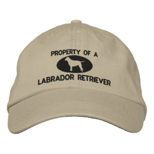 Egendom i ett labradoborrevarv Broiderat Hat Broderad Keps