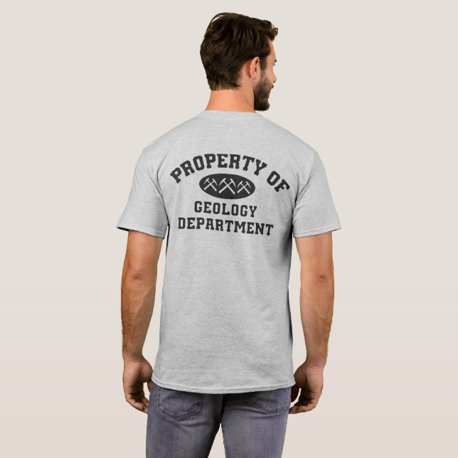 Egendom i Geologiavdelningen Shirt T Shirt (Hel baksida)
