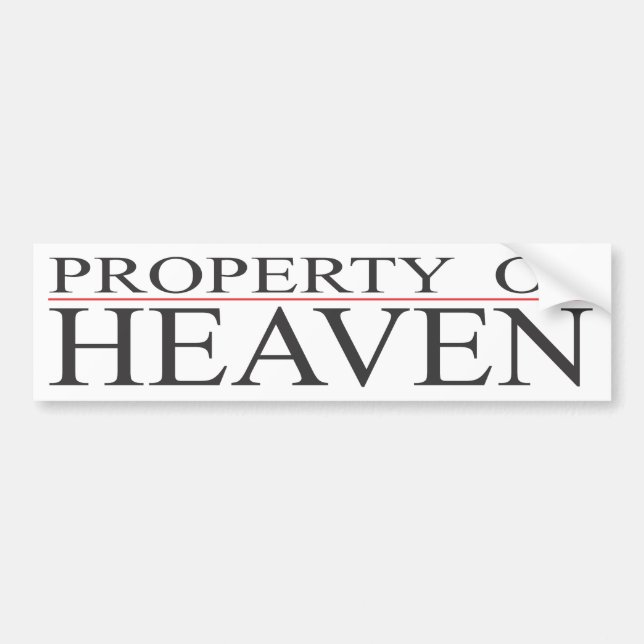 Egendom i Heaven Bildekal (Framsidan)