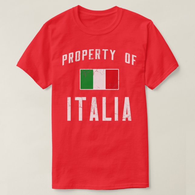 Egendom i Italiens Italien T Shirt (Design framsida)