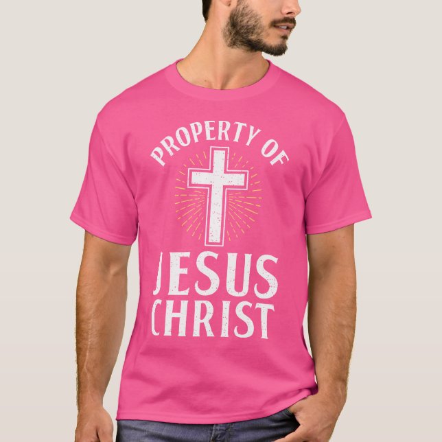 Egendom i Jesus Kristus guds Religiösa T Shirt (Framsida)