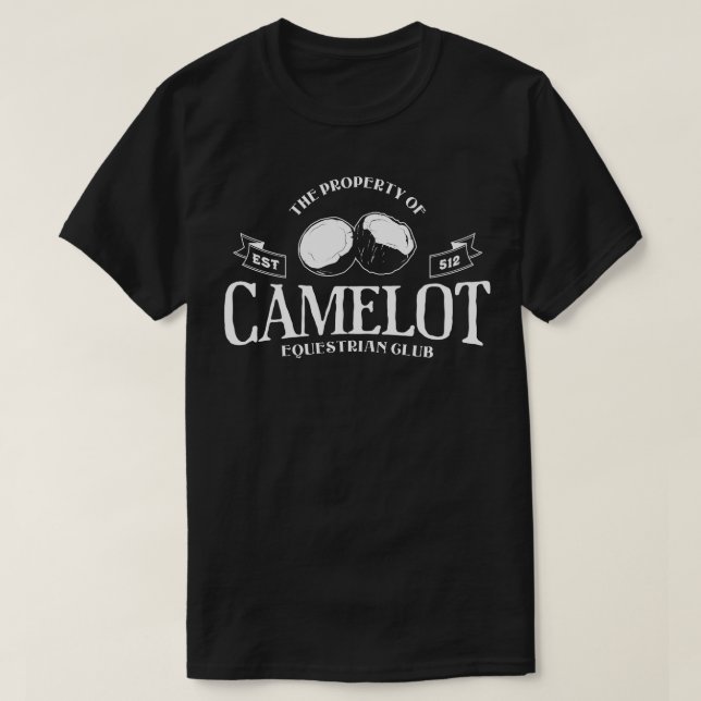 Egendom i Klubben Camelot Equestrian T Shirt (Design framsida)