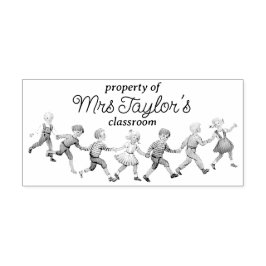 Egendom i lärarklassrummet med Kids Dancing Stämpel