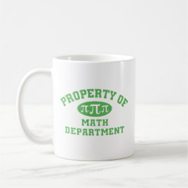 Egendom i Math Department (grönt) Kaffemugg