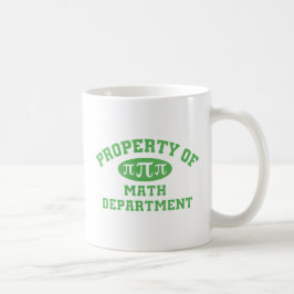 Egendom i Math Department (grönt) Kaffemugg
