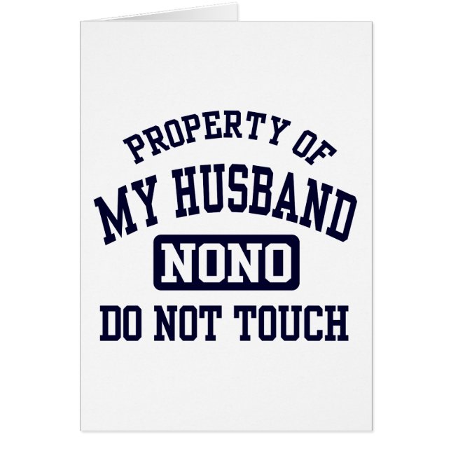 Egendom i min Make Hälsningskort (Framsidan)