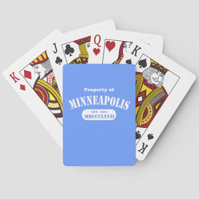 Egendom i Minneapolis Spelkort (Baksidan)