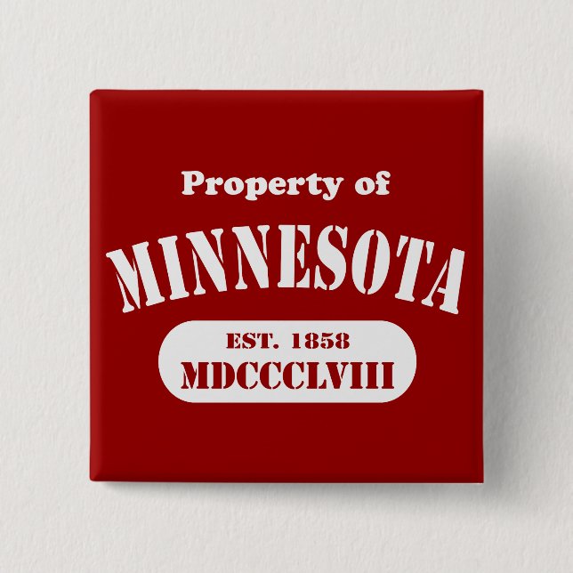Egendom i Minnesota - vilken färg som helst! Knapp (Framsida)