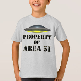 Egendom i område 51 t shirt