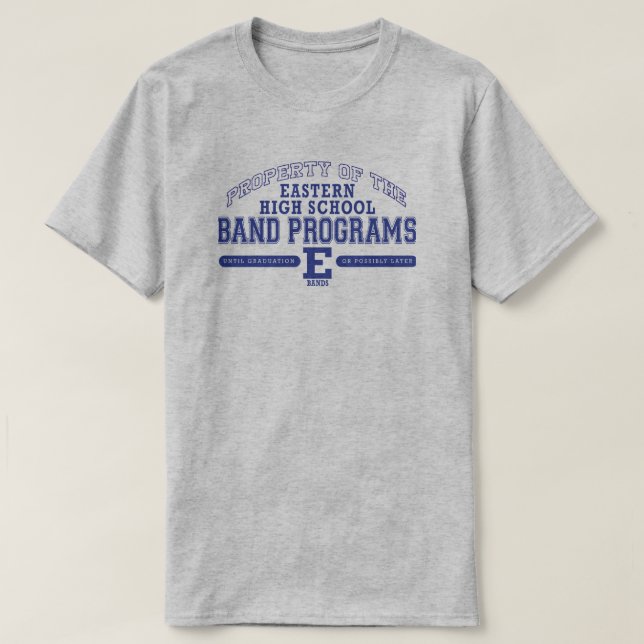 Egendom i Östra High School Band-program T Shirt (Design framsida)