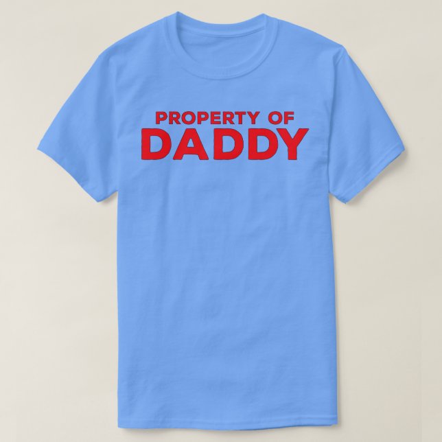 Egendom i pappa t shirt (Design framsida)