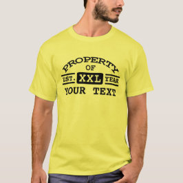 Egendom i Personligen Text T Shirt