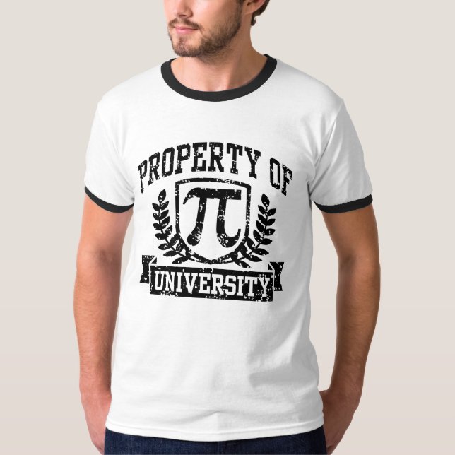 Egendom i Pi Universiteten T-shirt (Framsida)