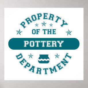 Egendom i Pottery Department Poster