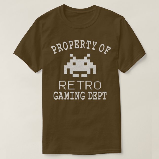 Egendom i Retro-spelavdelningen T Shirt (Design framsida)