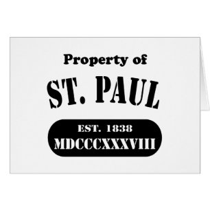 Egendom i St. Paul Hälsningskort