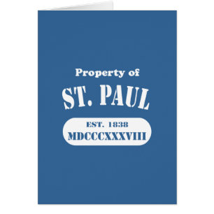 Egendom i St. Paul Hälsningskort