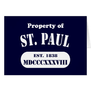 Egendom i St. Paul Hälsningskort