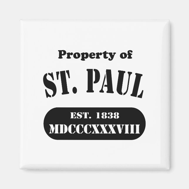 Egendom i St. Paul Magnet (Framsidan)
