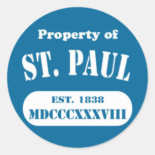Egendom i St. Paul Runt Klistermärke