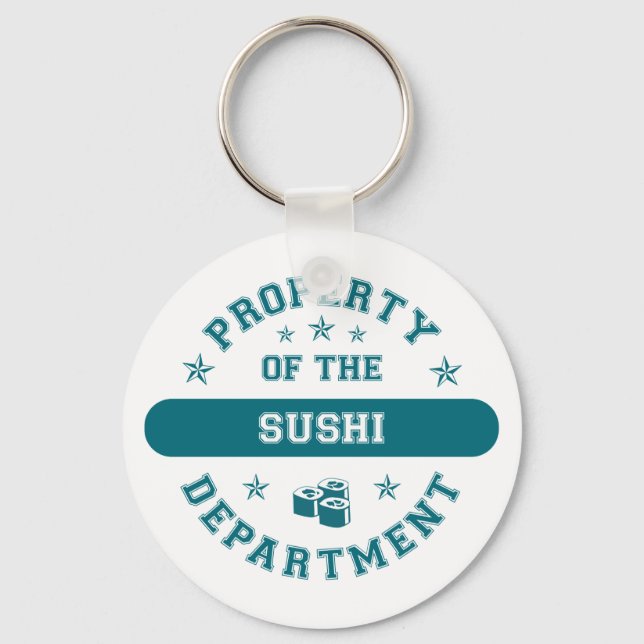 Egendom i Sushi-departementet Nyckelring (Framsida)