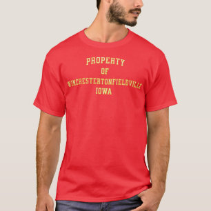 Egendom i Winchestertonfältdville Iowa T Shirt