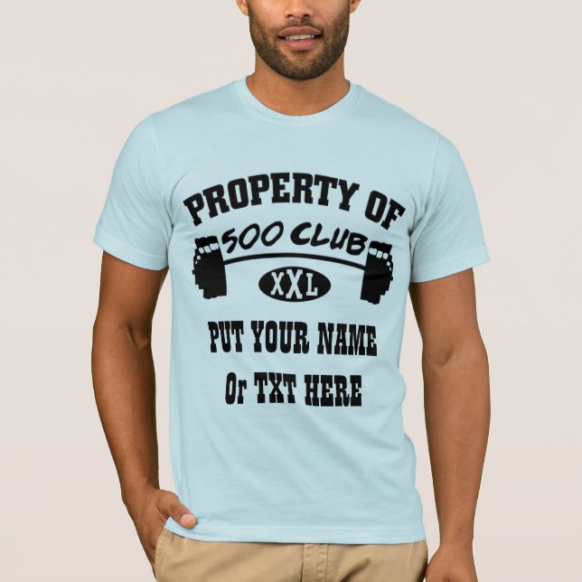 Egendom med 500 Klubb XXL Mans Bella Canvas T T-shirt (Framsida)